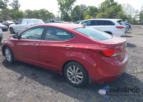 2015 Hyundai Elantra Se from USA, damaged, VIN 5NPDH4AE9FH556475
